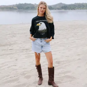 Officially Ruffled - Crop Jumper - Black Snow
