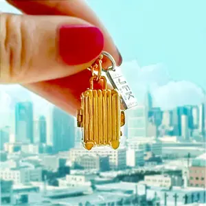 Cult Classic Suitcase Charm Gold