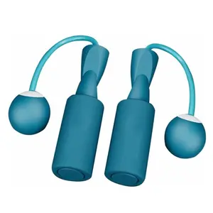 Indoor Wireless Jump Rope, Anti-Tangle Weighted Jump Rope, Sponge Handle, Small Space/apartment Aerobic Training Rope, Fitness Skipping Rope