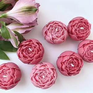 5 authentic rose molds | Reusable silicone molds for candles, soap, resin, and clay items - Exquisite petal, filament, and leaf details, easy to remove - Handmade decorations for weddings, Valentine's Day, and holiday gifts