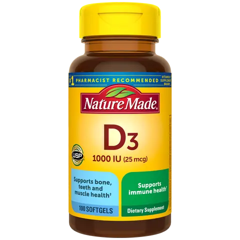 Vitamin D3 1000 IU (25 mcg) Softgels