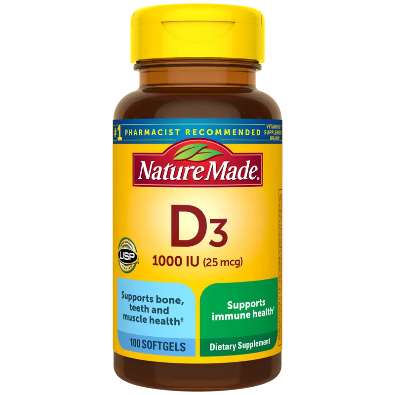 Vitamin D3 1000 IU (25 mcg) Softgels