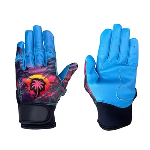 Miami Beach Baseball Batting Gloves for Enthusiasts - Comfortable Grip & Support for Practice & Games - Ideal for Players