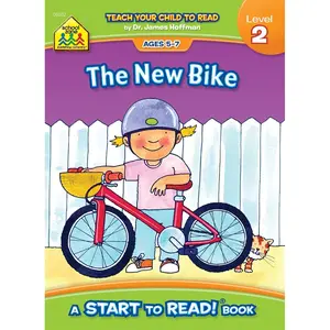 School Zone The New Bike, Start to Read! Book Level 2: Ages 5 to 7, Rhyming, Early Reading, Vocabulary, Sentence Structure, Picture Clues, and More (Start to Read! Book Series) Paperback – Picture Book, April 24, 2009