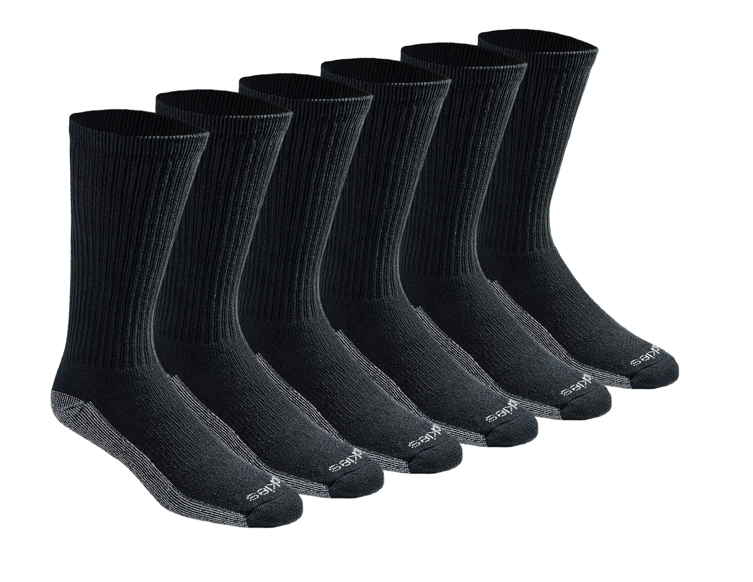 Dickies Men's Dri-Tech Original Moisture Control Crew Socks, Available in M-XXL (6 Pairs)