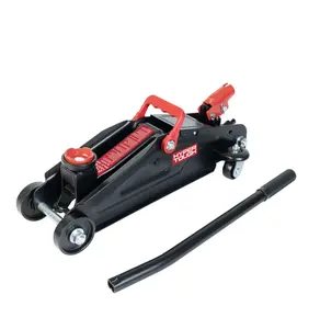 Hyper Tough 2 Ton Hydraulic Trolley Jack, Heavy Duty Floor Jack for Sedan Coupe, Car Lift Steel Garage Service Jack with Wheels Safety Valve Black
