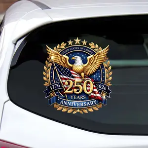 【BUY 1 GET 1 FREE】USA 250 Years Independence Car Sticker 2PCS 1776-2026 Patriotic Vinyl Decals for Vehicles Trucks Windows Laptop 4th of July American Flag Decor Durable Easy to Apply