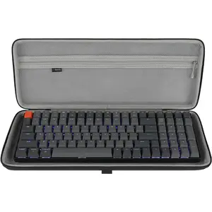90%-96% Keyboard Case, Hard Shell Travel Carrying Bag for 100keys Computer Mechanical Gaming Keyboard, Compatible with Keychron K4, RK Royal KLUDGE RK96/ RK100, Nuphy Halo96/ Air96 V2