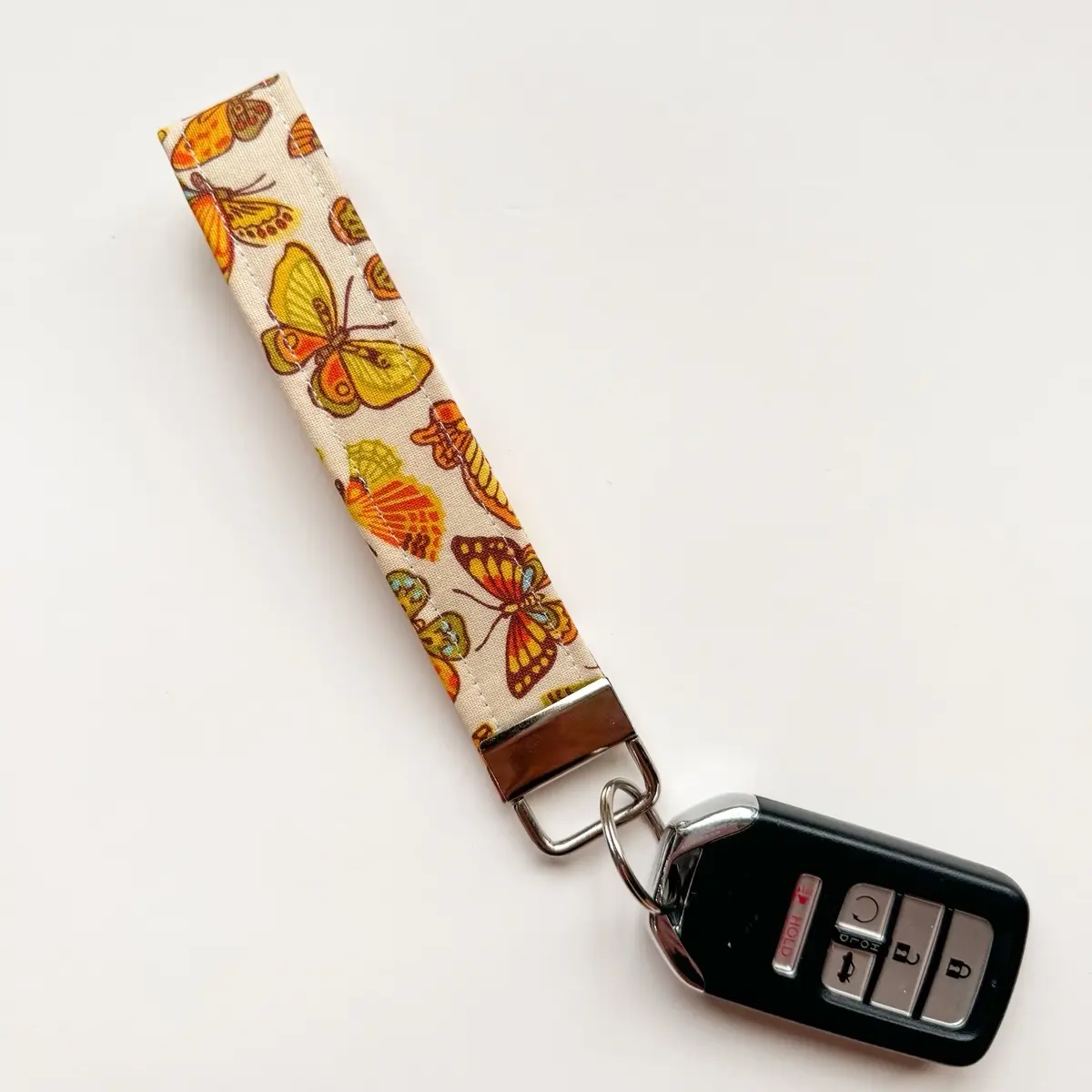 Trinity’s Butterflies Keychain Wristlet, Key fob, Car Key Accessory