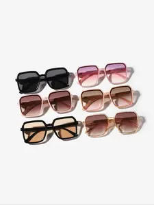 6-Piece Unisex Retro Modern Large Frame Tinted Lens Trendy Vintage Sunglasses, Lightweight Durable Outdoor Sports Sunglasses, Stylish Travel Eyewear Accessories