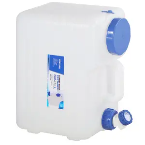 Portable Water Container with Spigot, BPA Free Large Emergency Water Storage Jug for Car,Hiking,Hurricane Supplies