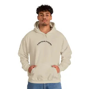 Unisex "You Matter" Hoodie Menswear Soft Men's Long Hooded Sweatshirt Sleeve pullover sweatshirt everyday comfort