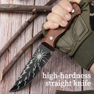 Multi-Function Kitchen Knife Handheld Meat Cleaver Fruit Knife with Sheath Sharp Melon Cutter Camping Butcher Knife Home Cooking Lamb Chop Grill Tools