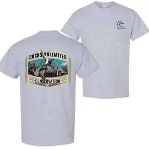 Ducks Unlimited Conservation Shirt - Waterfowl Hunting Graphic Tee, Outdoor Sportsman, Ideal for Camping and Hunting Fans Menswear Cotton Unisex Top