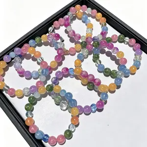 10mm Mixed UV Resin Color-Changing Beads—comes with a free random assortment of cute DIY accessories and string. These beads change color when exposed to sunlight, making them perfect for DIY crafting projects.