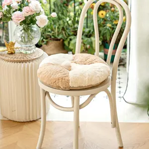 Solid Color Round Chair Cushion, Soft Comfortable Chair Pad, Multifunctional Chair Cover for Living Room, Balcony, Office, Yoga Classes