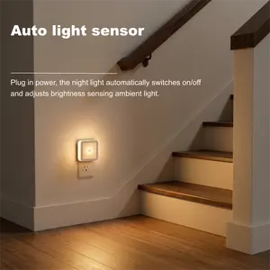 Night Light, Night Lights Plug into Wall 6-Pack, Plug in Night Light, Dusk to Dawn Nightlight Led Night Lights for Bedroom, Bathroom, Hallway Warm White Home Lighting，Ideal Gift for Kids Children's Day