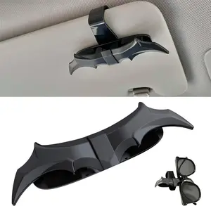 Bat Wing Shaped Sunglasses Holders for Car Visor Accessories Cool Design Car Gadgets for Man Gifts