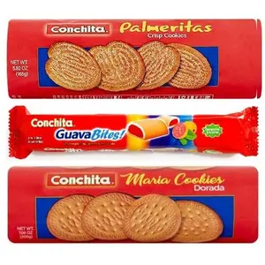 Conchita Assorted Biscuit Tin Box Bundle - Dessert Biscuit Cookie, Coffee Pairing Snack, Daily Care Package Treat