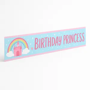 Enchanting Princess Castle Birthday Banner