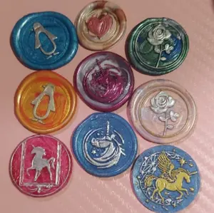 Peel and Stick Wax Stamps For Crafts or Letters - Roll for Color