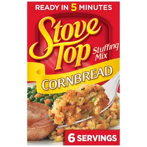 Stove Top Cornbread Stuffing Mix 6oz Box – Sweet & Savory Cornbread Blend, Easy Make Side Dish, Classic Comfort Meal Addition