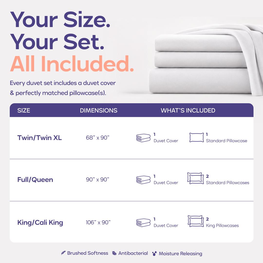 Mellow Sleep | MellowSoft Duvet Set - Ultra-Soft Breathable Duvet Cover ...