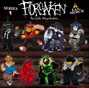 FORSAKEN - Keychains: Chance, Elliot, Two Time, Guest 1337, 007n7, Coolkidd, c00lkidd, 1x1x1x1, 1x4, Mafioso, Forsaken Roblox Keychain, Roblox Forsaken, Perfect Keychain For Bag, Key, Gift