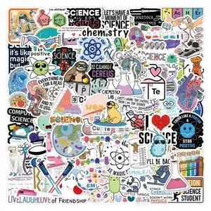 110 pcs Cute Biology Science Stickers for Water Bottles Laptop Luggage Journaling Craft Project Beautiful Waterproof Vinyl Decals for Kids Teens Adults diy decorative