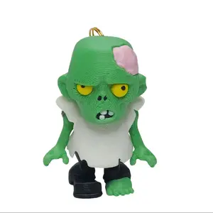 Cute Spooky Zombie Keychain Present Halloween