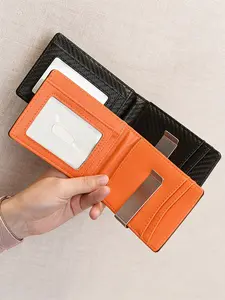 One piece,Stylish PU Men's Bifold Wallet - Oxford Leather, Multiple Card Slots,Perfect for Daily Use & Casual Errands,banknote clip,Short-style wallet card holder