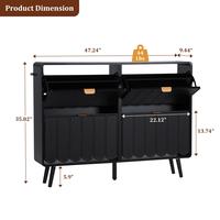 Black 4 Drawers