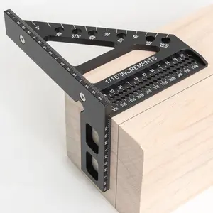1 triangular hole ruler, woodworking marking ruler, square ruler, angle ruler, marking tool, oblique ruler, hole ruler