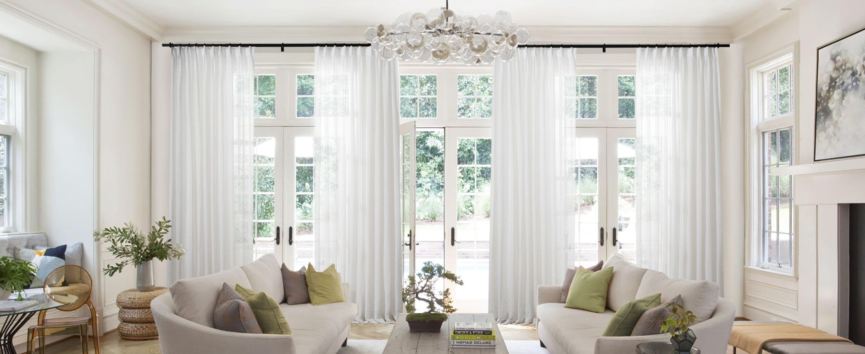 TWOPAGES 2026 Spring Glow Up Flynn Linen Sheer Curtains – Neutral Pleated Design, Light-Filtering Privacy Drapes for Living Room & Bedroom, Easter Home Refresh