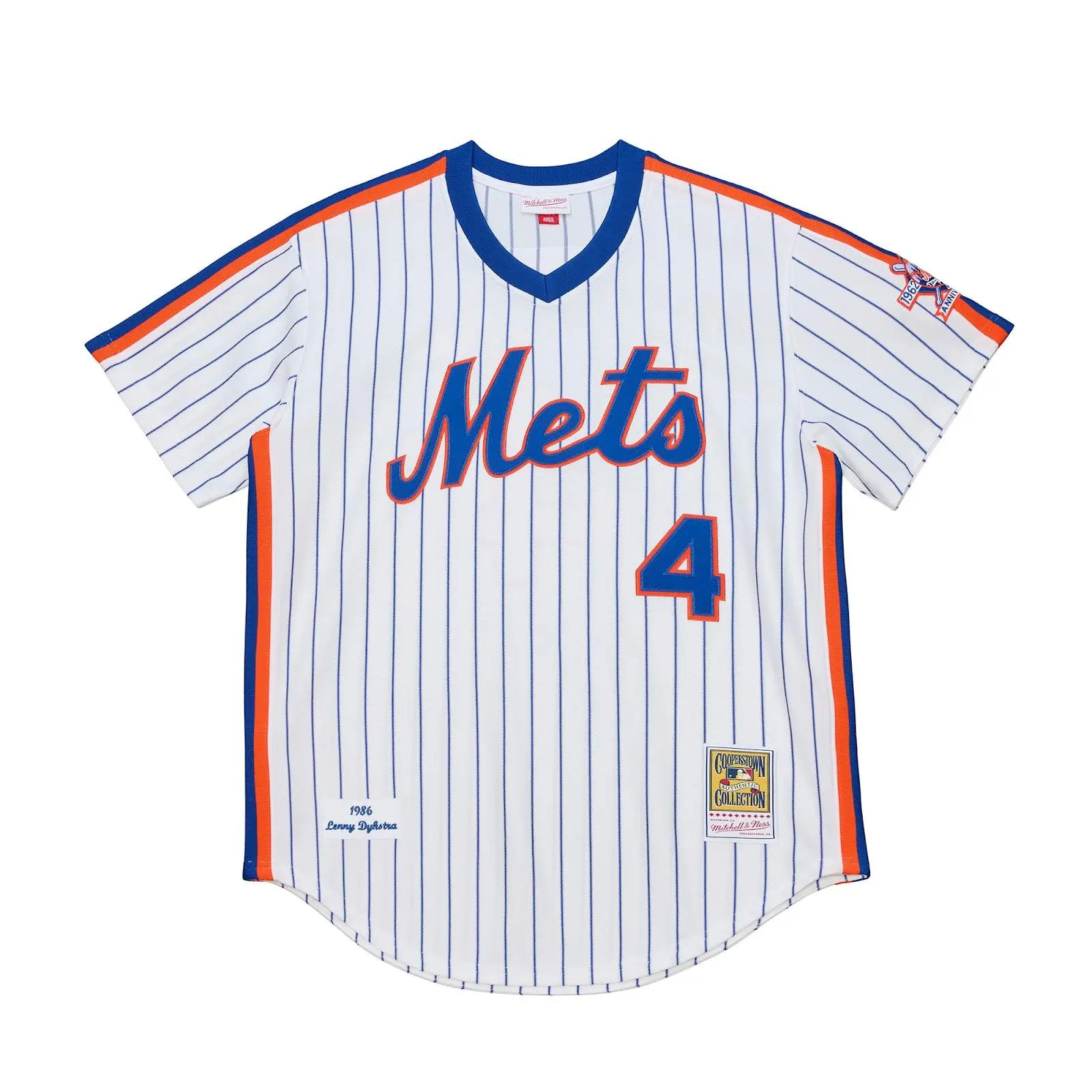 Lenny Dykstra New York Mets 1986 White Authentic Jersey MLB Throwback Baseball Cooperstown Fan Gear Mitchell & Ness