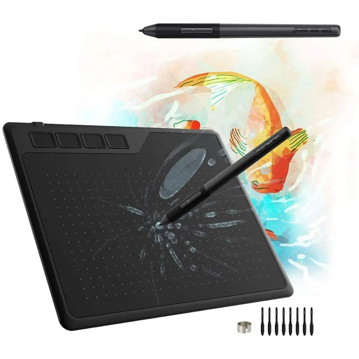 S620 Pen Tablet & AP32 Pen- Graphics Drawing Tablet for Digital Drawing/ 2D 3D Animation/Annotating Signing/Online Tutoring