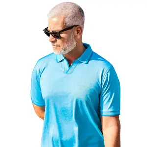 Marcello P229 Royal Oxford Open Collar Polo