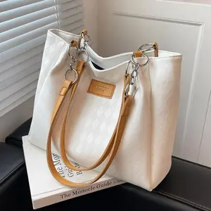Large Capacity Women’s Tote Bag with Shoulder Strap |   Fashion Quilted Handbag, Convertible Crossbody Purse for Work, Travel & Everyday Use, Casual Handbags, Commuter Tote