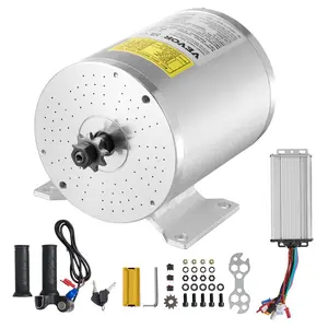 VEVOR 2000W Electric Brushless DC Motor Kit - 48V 4300rpm Motor with Upgraded Speed Controller and Throttle Grip Kit for Go Karts E-Bike Motorcycle Scooter DIY
