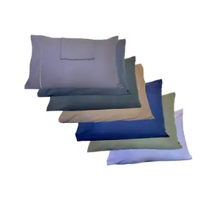 Cotton Pillowcase, Pack of 2, Soft, Breathable, Skin-Friendly, Envelope Enclosure