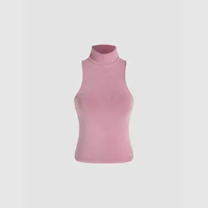 Cider [size 2-10] Solid High Neck Tank Top