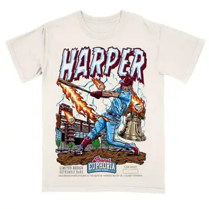 Bryce Harper Planet Euphoria Shirt Vintage 90s Baseball Graphic Tee for Men Women Fans Y2k Streetwear - KitchenEra
