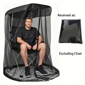 Portable Mosquito Net for Swing Chair – Zippered Insect-Proof Sunshade Cover, Breathable Mesh, Easy Setup for Patio, Garden & Camping