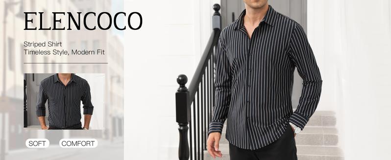 ELENCOCO Long Sleeve Thickened Stretch Shirt Longsleeves Blouse Striped Outdoorfun,Menswear,Father's Day gift,Tiktok shop deals,Gifts for him,Valentines day outfit Casual Crew Neck Casual Classy Fashion ELENCOCO Long Sleeve Thickened Stretch Shirt Longsleeves Blouse Striped Outdoorfun,Menswear,Father's Day gift,Tiktok shop deals,Gifts for him,Valentines day outfit Casual Crew Neck Casual Classy Fashion