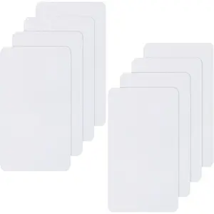 8 Pieces Nylon Repair Patch Self-Adhesive Waterproof Lightweight Repair Patch for Clothing Down Jacket Tent Cloth Bag(White)