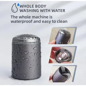 Electric Shaver,Mini Electric Shaver,One-Button Use Electric Razor for Men,Rotary Portable,Pocket Size Shaver, Rechargeable, Wet&Dry, Travel Essentials