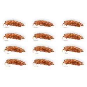 Floating Feather Supply J-Dub Sow Bug Fly 12 Pack – Trout Nymph Size 14-16