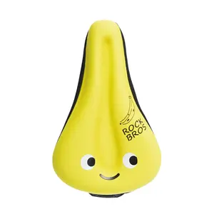 ROCKBROS Gel Kids Bike Seat Cushion Cover 6.3" x 10.2" x 1.2" Durable Lycra Fabric with Memory Foam & Silicone for Comfort