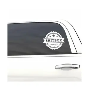 Shitbox certified funny car sticker decal