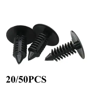 20/50PCS Gm Christmas Tree Barb Riveted Roof Trunk Interior Board Barb Nylon Plastic Card With Willow Nails Car Clip